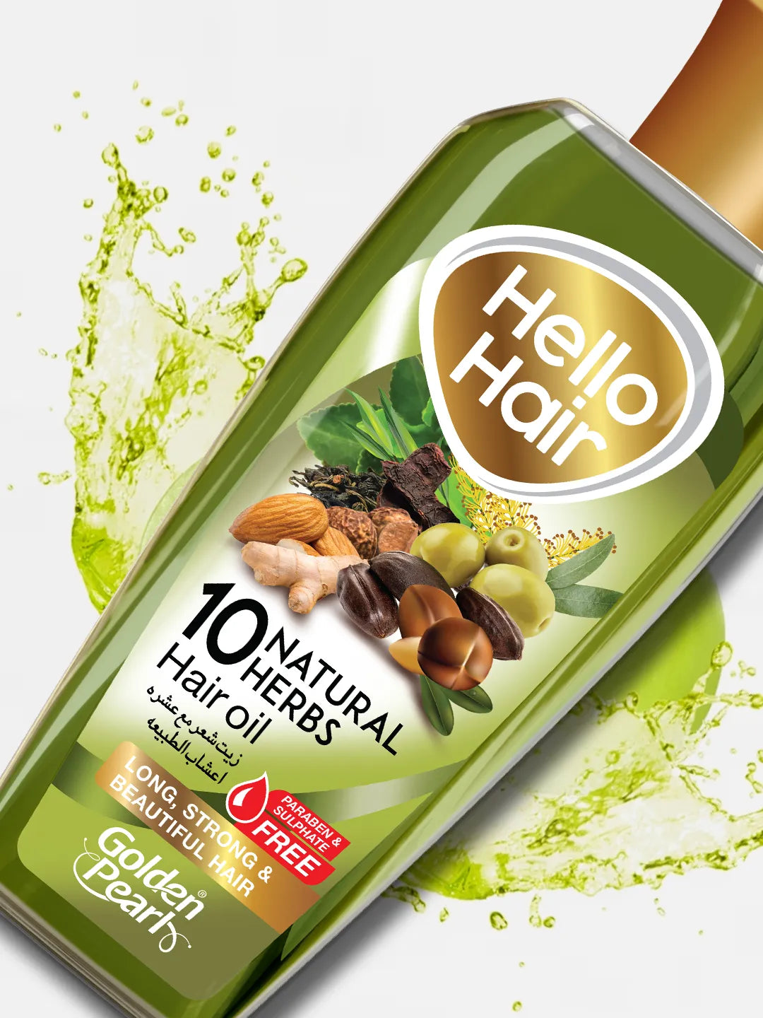 Hello Hair 10 Natural Herbal Hair Oil